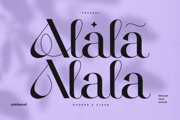 Alala: A Stylish Serif Font for Creative Makers