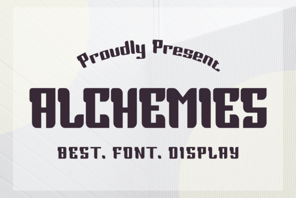 Alchemies: Bold Slab Serif Font for Crafters