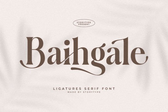 Baihgale: A Serif Font for Elegant Creations