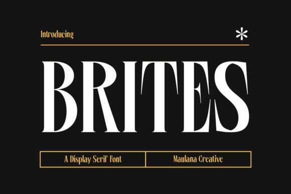 Brites: A Modern Serif Font for Web Design