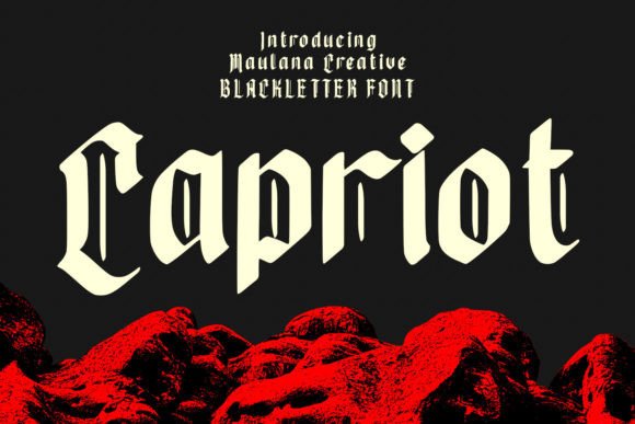 Capriot: A Bold Blackletter for Creative Projects