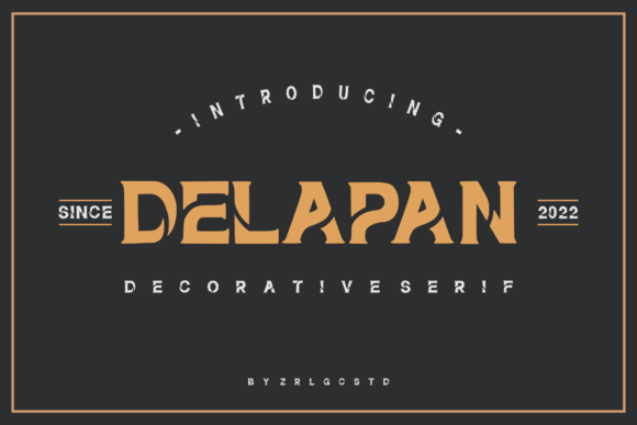 Delapan: A Stylish Serif Font for Makers