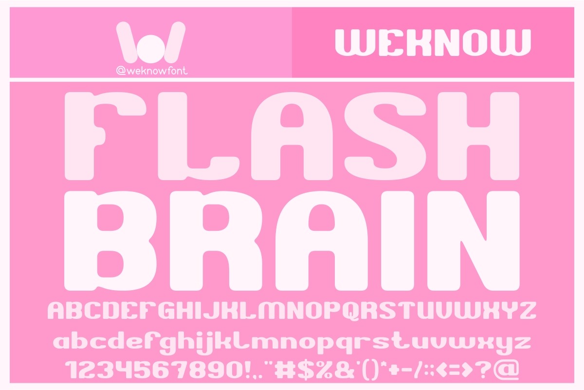 Flash Brain: A Modern Font for Web Design