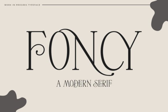 Foncy: A Serif Font for Elegant Design