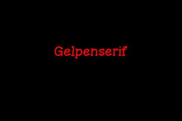 GelPenSerif: A Stylish Serif Font