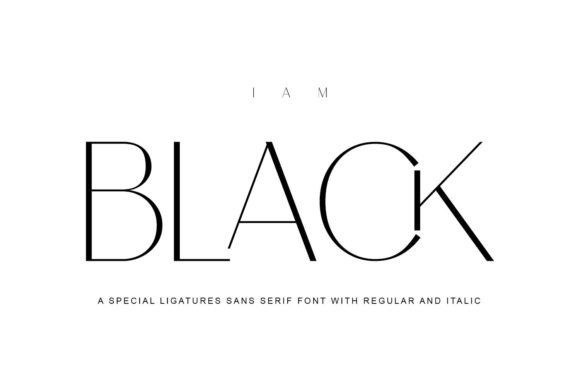 I Am Black Font for Creative Projects