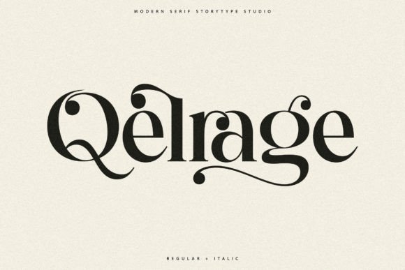 Qelrage: A Stylish Serif Font for Web Design