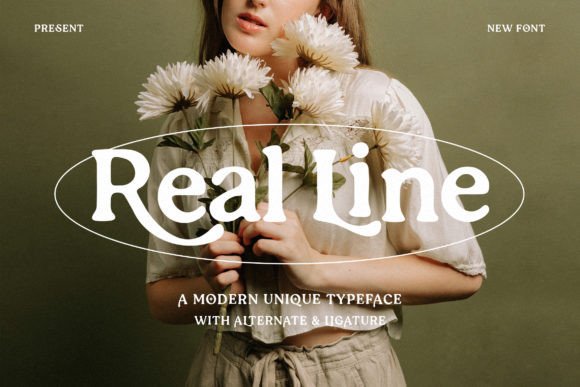 Real Line Font for Editorial Design