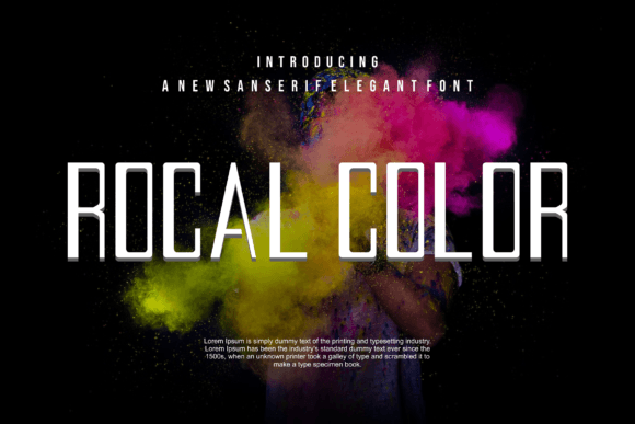 Rocalcolor: A Bold Font for Creative Makers