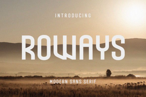 Roways: A Modern Sans Serif Font for Editorial Clarity and Style