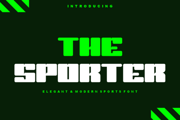 The Sporter: A Bold Sans Serif for Creative Projects