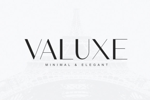 Valuxe Font: Modern Sans Serif for Web Design